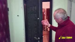 Видео отзыв на установку стальной двери Лекс "4АЗ (беленый дуб)" от компании "Альт-Сервис"