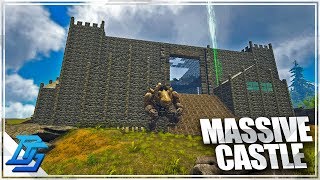 HUGE CATHEDRAL CASTLE ON ARK PVE OFFICIAL SERVER! - Ark Survival Evolved
