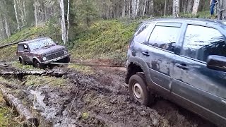 Шевроле нива и нива 4Х4 поездка в лес (часть 2)