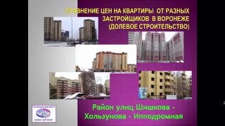 Сравнение цен на квартиры в Воронеже