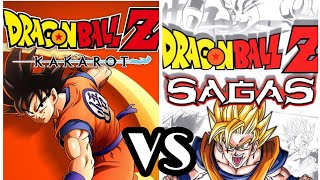 DRAGON BALL Z KAKAROT & DRAGON BALL SAGAS COMPARISON | AREN'T THEY KIND OF THE SAME ?|