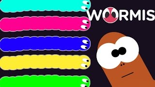 Червячки Worm.is новый Slither.io – Детская Мульт игра про Червяка похоже на Слизерио! #2