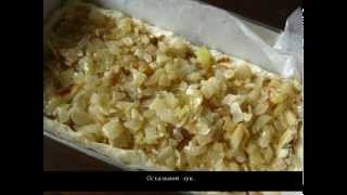 Заливной пирог с консервированной горбушей. Пошаговый рецепт с фото