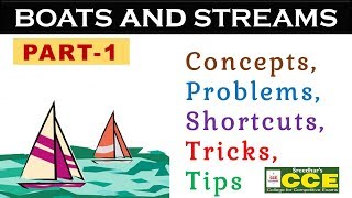 BOATS AND STREAMS PART-1 | CONCEPTS, PROBLEMS, TRICKS, SHORTCUTS | APTITUDE QUESTIONS