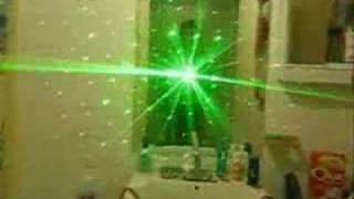 Green & Blue laser pointer video - "AWESOME"