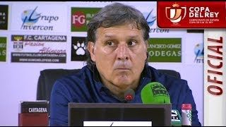Rueda de Prensa de Tata Martino tras el en el FC Cartagena (1-4) FC Barcelona - HD