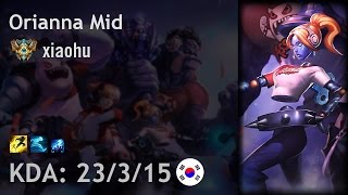 Orianna Mid vs Cassiopeia - xiaohu - KR Challenger Patch 7.1