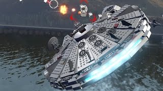 LEGO Star Wars: The Force Awakens - All Playable Big-Ships Vehicles Unlocked | Free Roam Gameplay