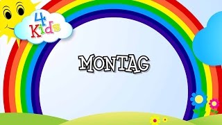 Wochentage lernen für Kinder - Tage von Montag bis Sonntag (deutsch) Lernvideo