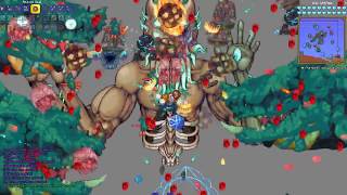 terraria op dual wield swords vs bosses ll pestilence sword of nividia