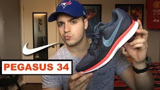 Nike Air Zoom Pegasus 34 UNBOXING and REVIEW