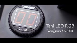 Yongnuo YN-600 RGB - Tani LED RGB