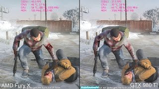 GTA 5 4K AMD Fury X Vs GTX 980 TI Frame Rate Comparison