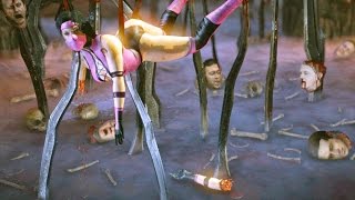 Mortal Kombat XL - All Stage Fatalities on Mileena MK3 Costume Skin Mod 4K Ultra HD Gameplay Mods