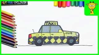 НЬЮ-ЙОРК ТАКСИ Рисование для детей | Раскраски для малышей