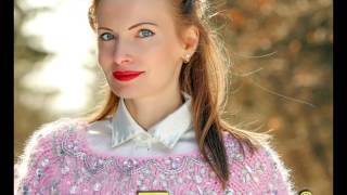 Luxury fuzzy pink mohair sweater with stones