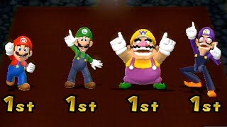 Mario Party 9 - Garden Battle - Mario vs Luigi vs Wario vs Waluigi