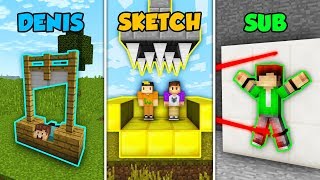 DENIS vs SKETCH vs SUB - DEATH MACHINE in Minecraft! (The Pals)