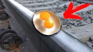 ЧТО ЕСЛИ ПОЕЗД ПЕРЕЕДЕТ АНТИСТРЕСС ЯЙЦО с ОРБИЗАМИ И УПОРОТОГО ЛИЗУНА ?!