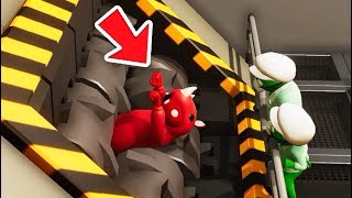 DO NOT FALL INTO THE SAVAGE MEAT GRINDER! (Gang Beasts RedHatter)