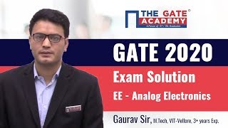 GATE 2020 Answer Key with Solutions for Electrical Paper – Analog Electronics(Memory-Based 2 Qs)