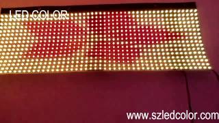 0 5X1M 1152 pixel flexible APA102 led display curtain