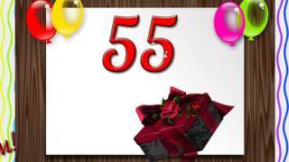 Футаж-заставка "55 юбилей"