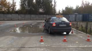 Экзамен ГИБДД Видео Эстакада Парковка Разворот Змейка Гараж Поворот под прямым углом Водить Здорово!
