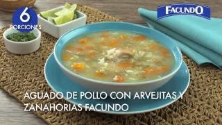 Aguado de Pollo con Arvejas y Zanahoria