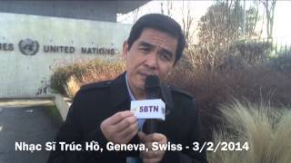 3/2/14 - PHÓNG SỰ ĐẶC BIỆT TỪ GENEVA: Ngày đầu vận động nhân quyền tại Liên Hiệp Quốc