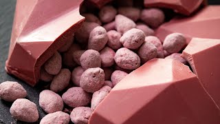 【手作りバレンタイン】ルビーチョコのアマンドショコラ Ruby Chocolate almond