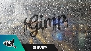GIMP for Beginners: Foggy Window Text Tutorial