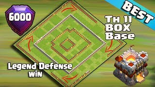 Best Th11 Legend Defense Base 2017 Replay | Th11 BOX Base/6000 Trophy Base/Anti Everythings
