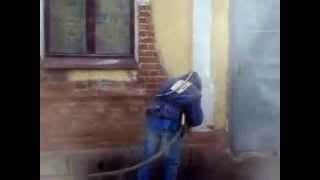 Пескоструйная обработка фасада
