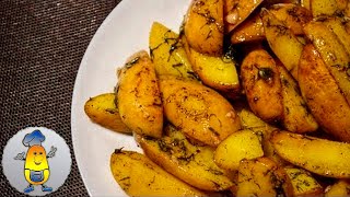 Молодой картофель с чесноком и укропом в духовке - быстрый и вкусный рецепт