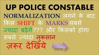 Up police constable 2018 normalization effect