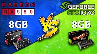 RX 580 (8GB) VS GTX 1070 (8GB) | New Benchmarks