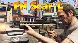 GTA 5 PC MODS -  FN Scar-L [Scoped/Non-scoped]