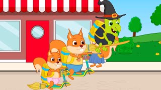 Famille d'Écureuil - Concours De Sorcières Animé 2022 en Français