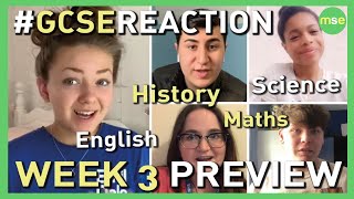 GCSE Reaction Team Week 3 Preview | GCSE History, GCSE English Language, GCSE Maths, GCSE Biology