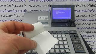 E014 Receipt Paper End Error Message Casio SR-S500 / PCR-T540 / SR-S820 Cash Registers