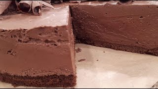 Torta mousse de chocolate y dulce de leche