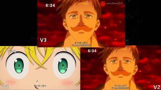 Nanatsu No Taizai: Imashime no Fukkatsu OP 2 v1,v2 y v3 Comparativa.