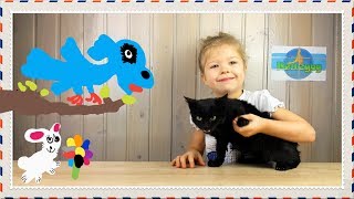 Обложки видео обзоров от Августины 2 (детские рисунки).
