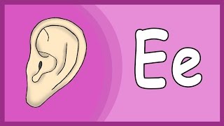 E Song - pronounce the alphabet in english - lessons for kids to learn English letters