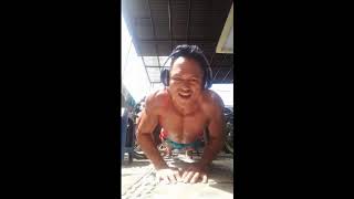 Bodybuilding Tanning And Training Muscle Under The Hot Sun