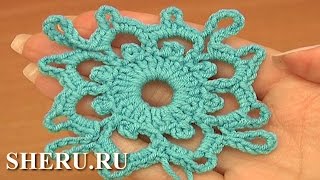 How To Crochet Squares Урок 7 часть 1 из 2 Мотивы и соединение их в полотно