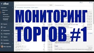 Описание системы Мониторинг Торгов, интерфейс системы