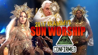 Beyonce 2017 GRAMMY illuminati Performance SUN WORSHIP + VATICAN Sunday LAW