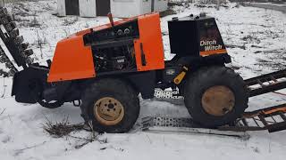 Ditch Witch 410sx  Траншея зимой  Траншея под кабель